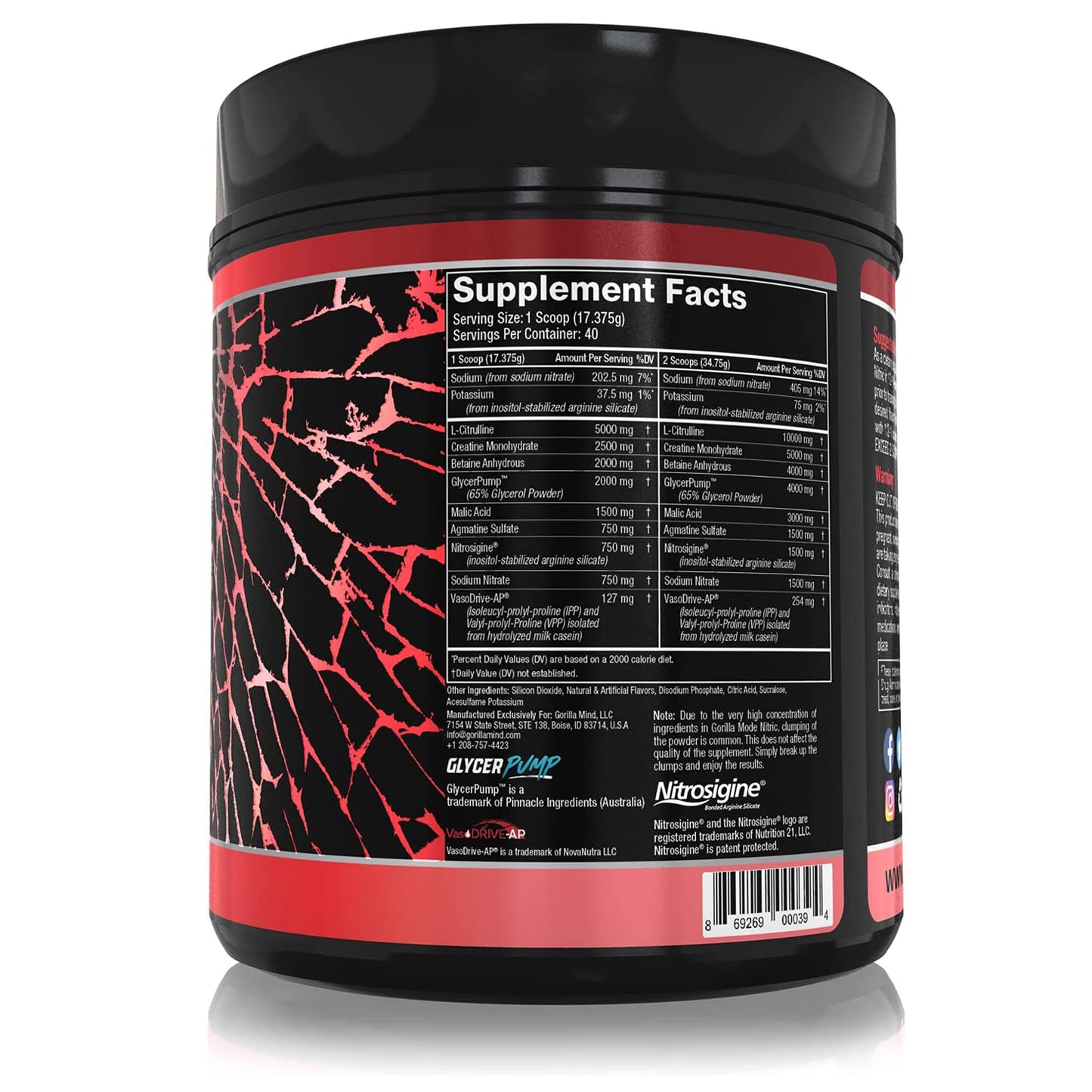 Gorilla Mode Nitric Pre-Workout - Bombsicle