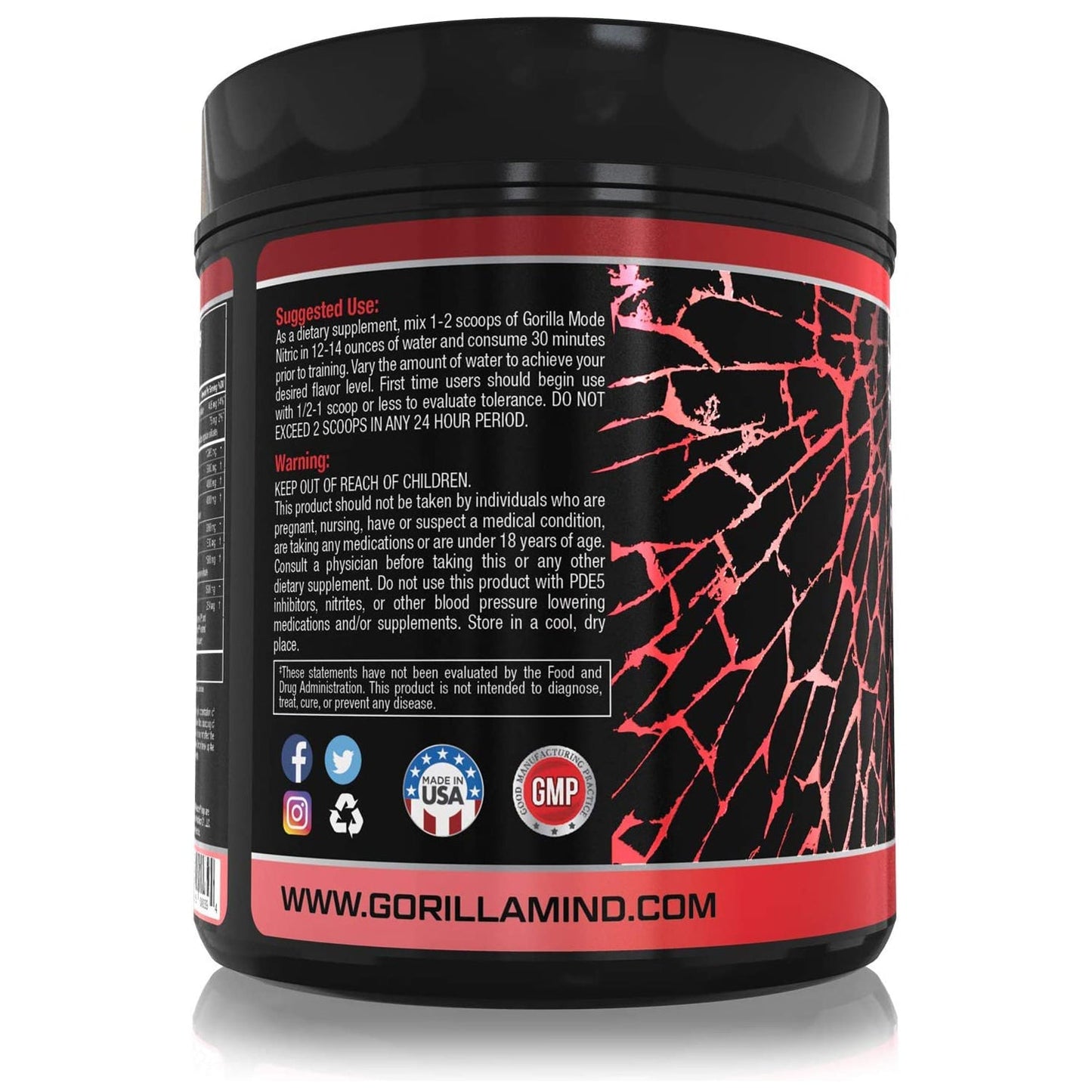 Gorilla Mode Nitric Pre-Workout - Cherry Blackout