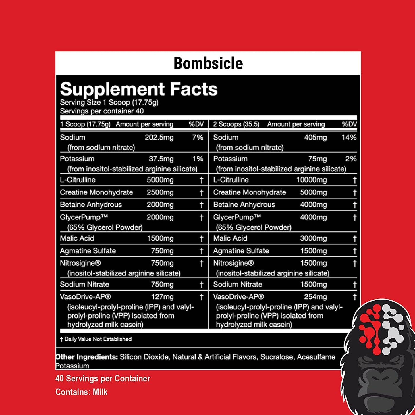 Gorilla Mode Nitric Pre-Workout - Bombsicle