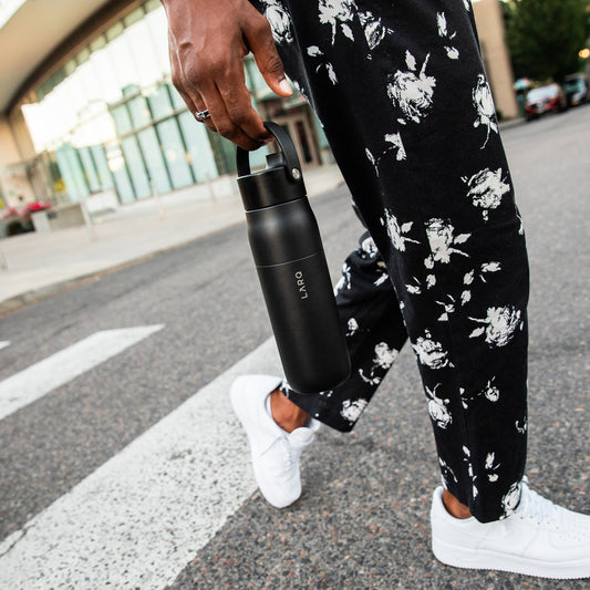 LARQ Bottle Filtered Swig Top Obsidian Black 1 Litre