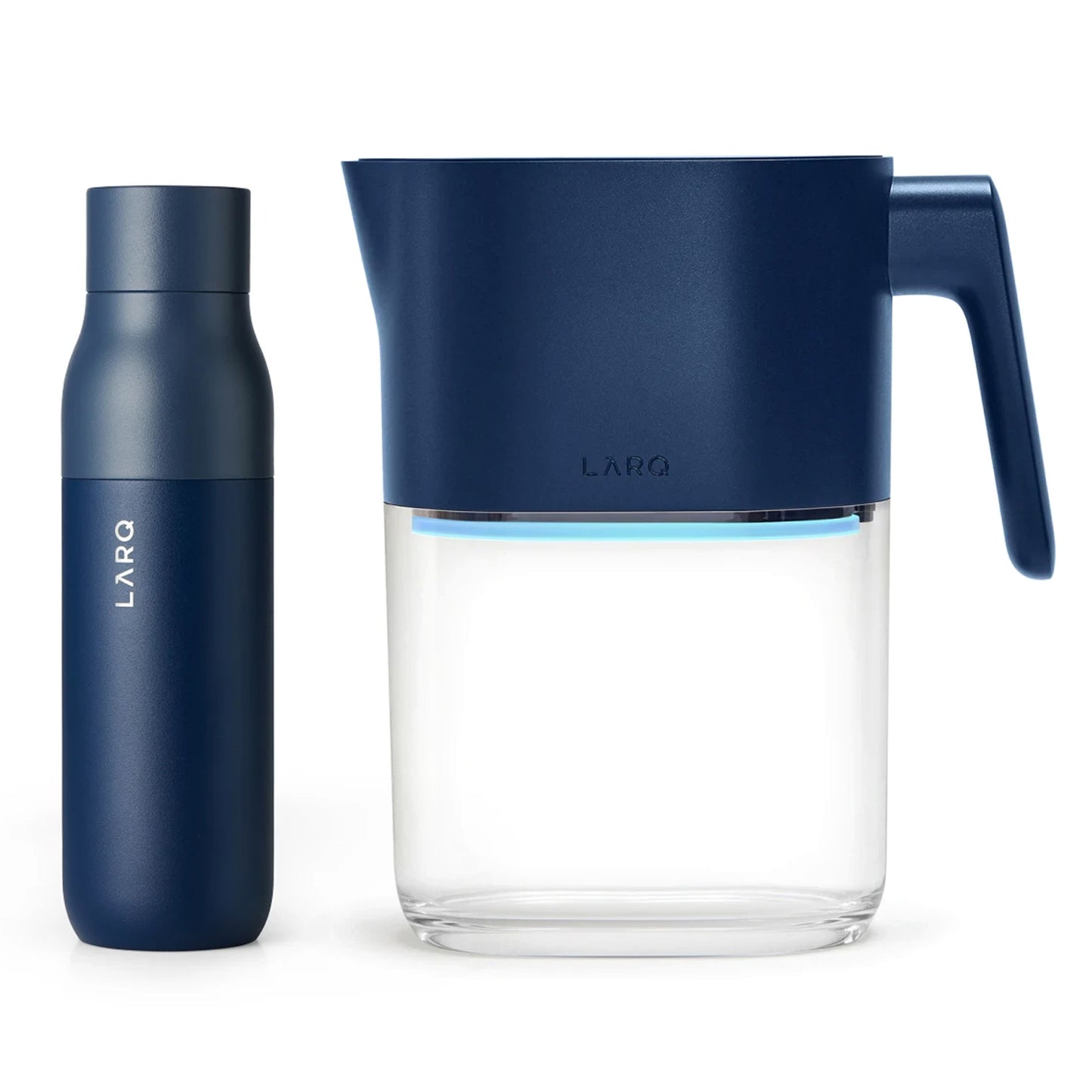 LARQ Blue Pitcher + 500ml Insulated Bottle