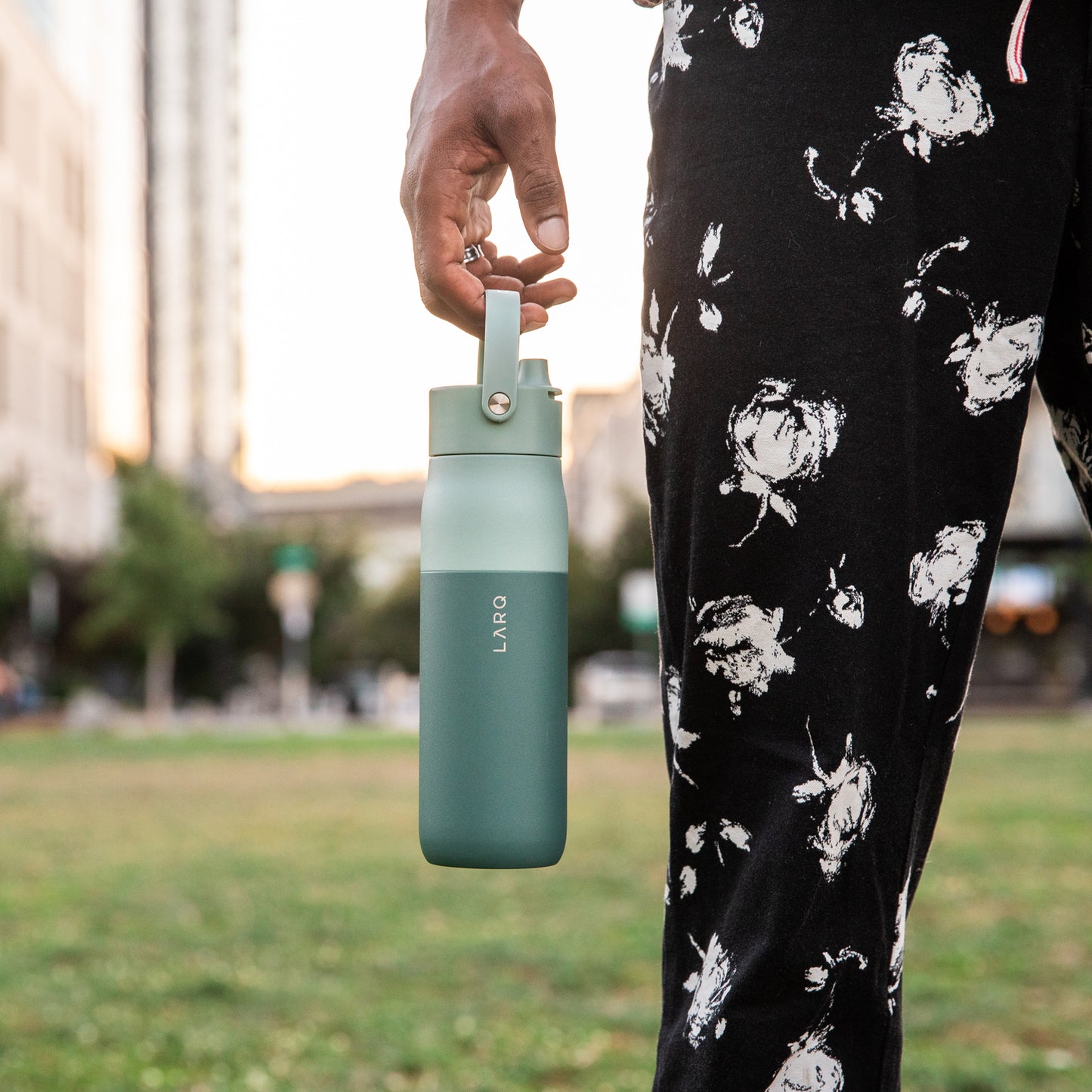 LARQ Bottle Filtered Swig Top Eucalyptus Green 680ml