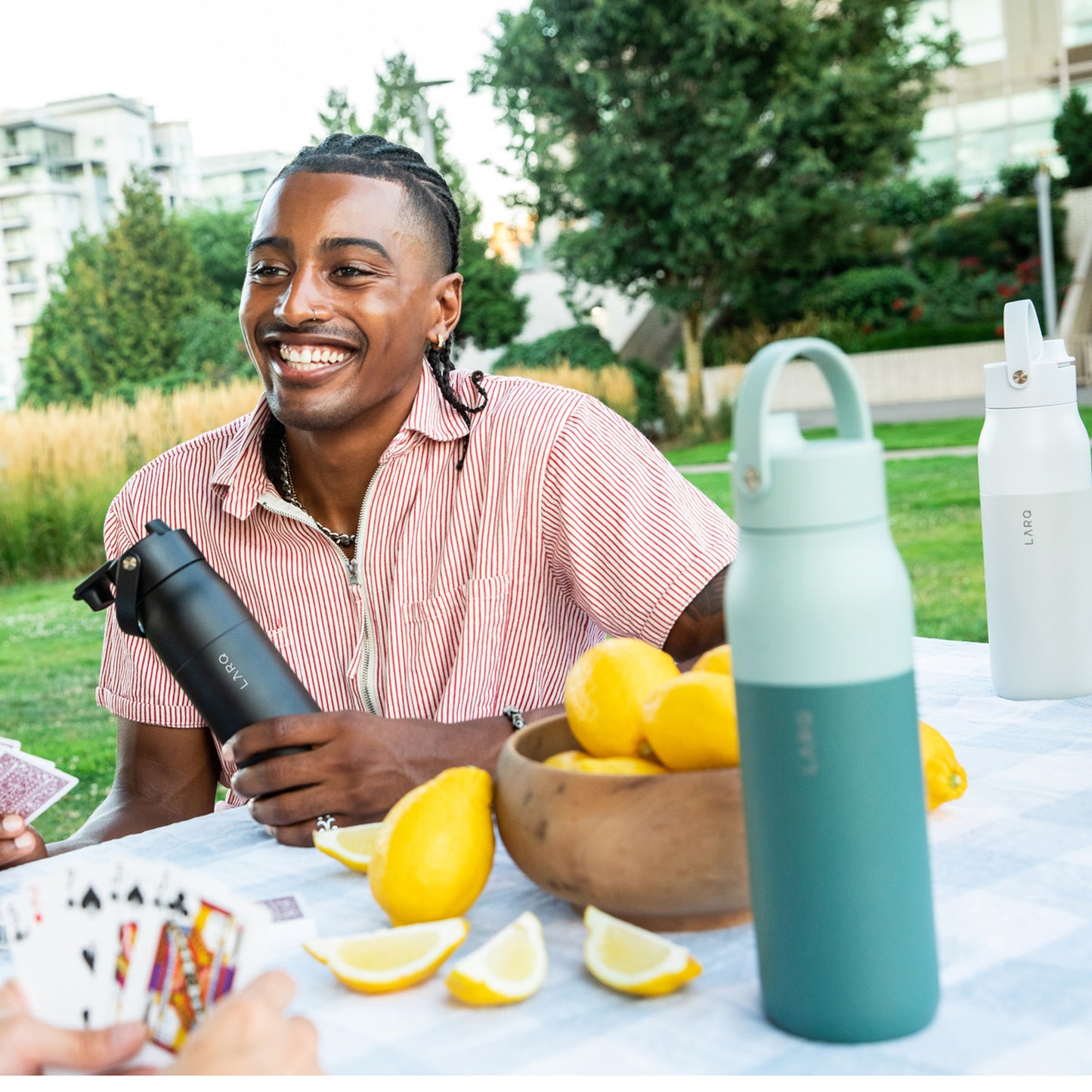 LARQ Bottle Filtered Swig Top Granite White 680ml