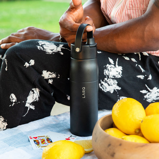 LARQ Bottle Filtered Swig Top Obsidian Black 680ml